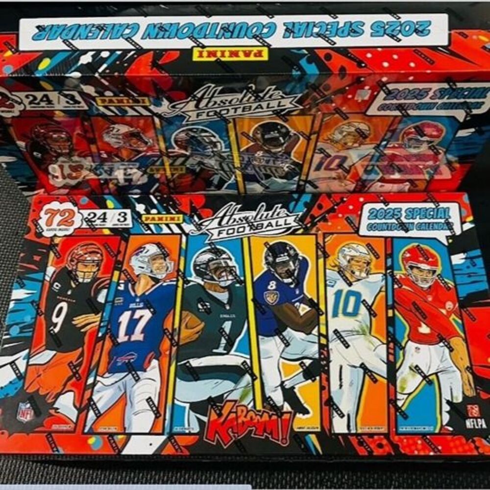 2025 Panini Absolute Football Hunt for KABOOM! Special Countdown Calendar!